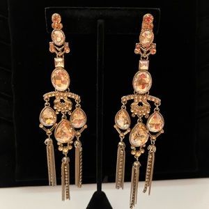 Gold chandelier earrings